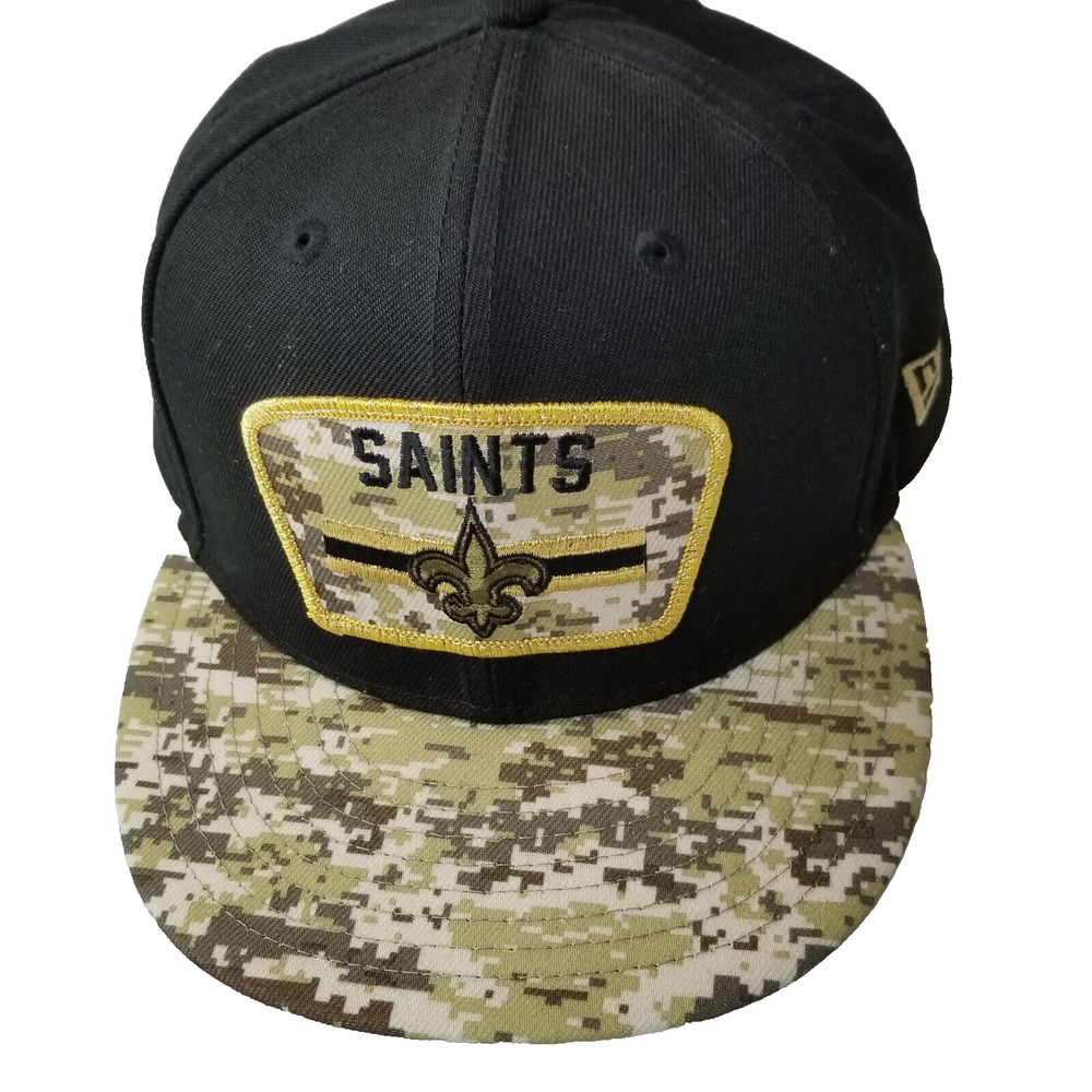 New Orleans Saints New Era 2021 Salute To Service 59Fifty Fitted Hat Size 7.5